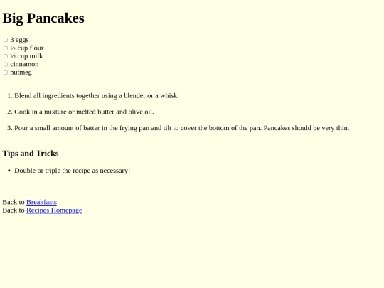 recipes/breakfasts/bigpancakes screenshot