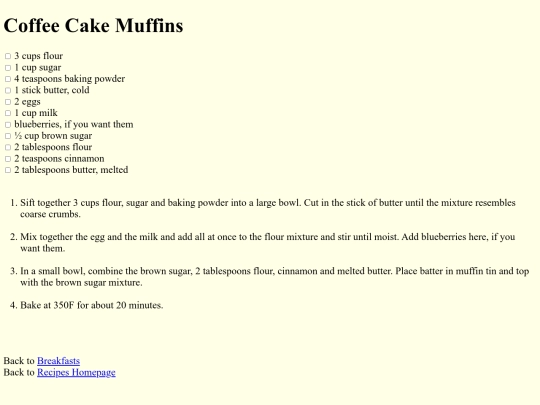 recipes/breakfasts/coffeecakemuffins screenshot
