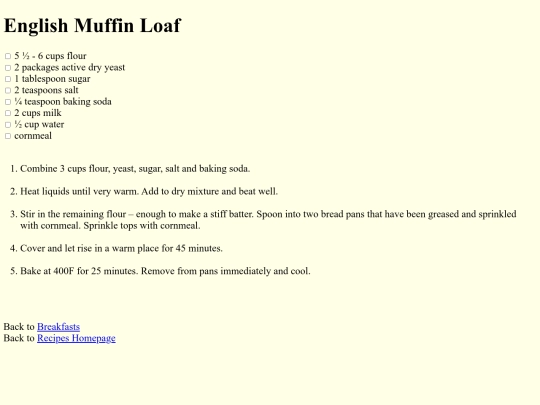 recipes/breakfasts/englishmuffinloaf screenshot