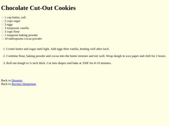 recipes/desserts/chocolatecutoutcookies screenshot