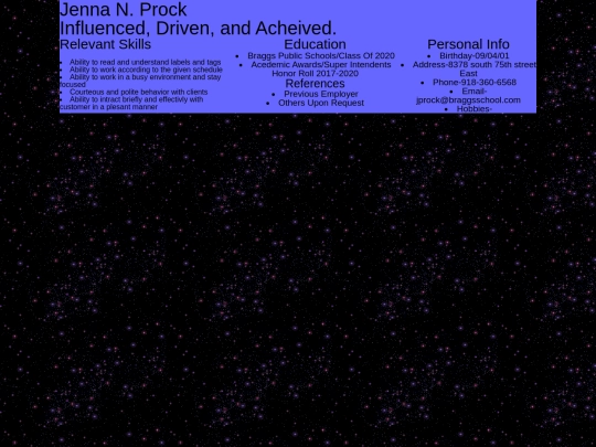 resume screenshot