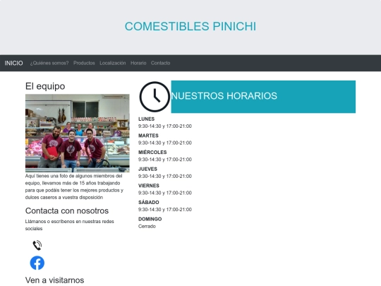 Comestibles Pinichi/pag2 screenshot