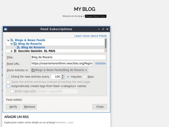Pagina rss/rss3 screenshot