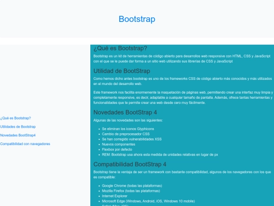 bootstrap screenshot
