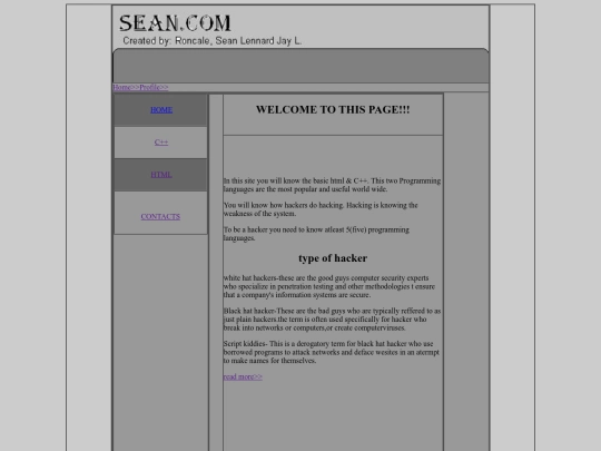 index screenshot