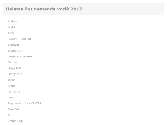 nemendur2017 screenshot