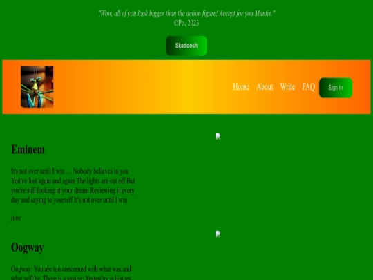 index screenshot