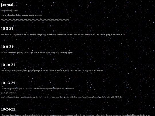 journal screenshot