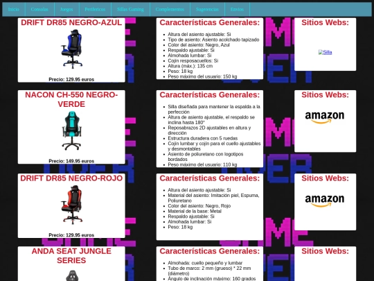 Sillas-Gaming screenshot