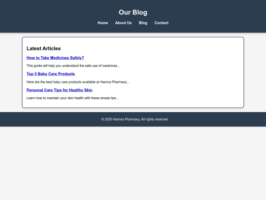 blog screenshot