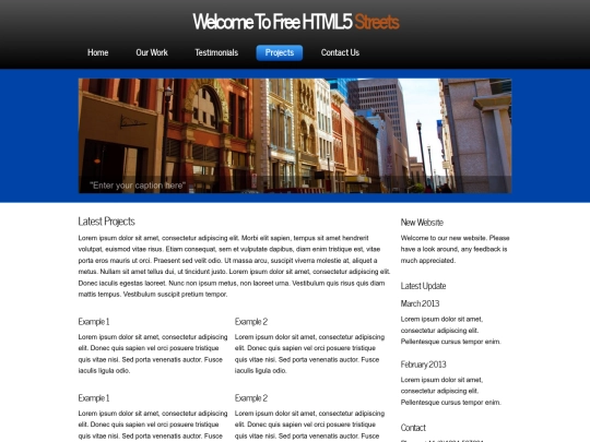 projects screenshot