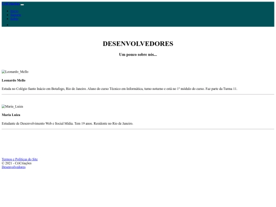 Site e-commerce/desenvolvedores screenshot