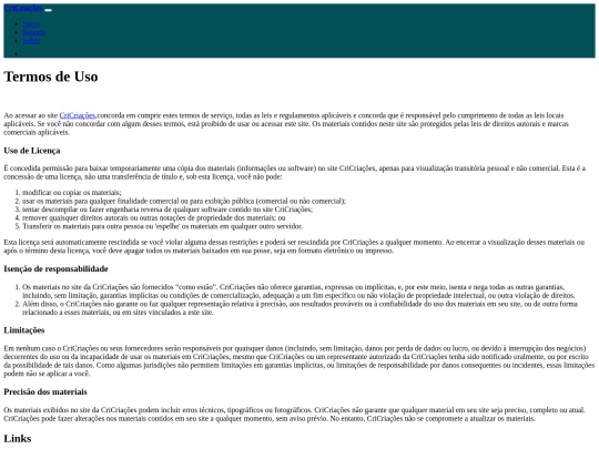 Site e-commerce/termos_e_polticas_do_site screenshot