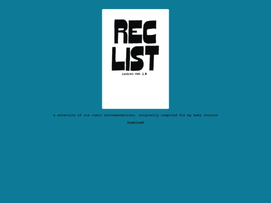 gallery/zines/rec_list_cousins_1-0 screenshot