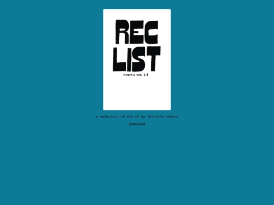 gallery/zines/rec_list_generic_1-0 screenshot