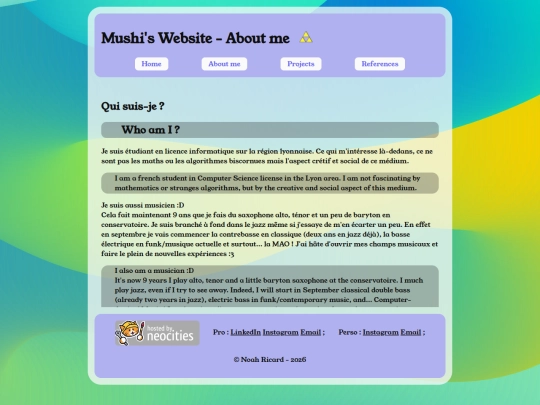 about-me screenshot