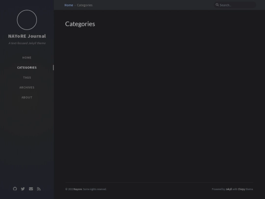 categories screenshot