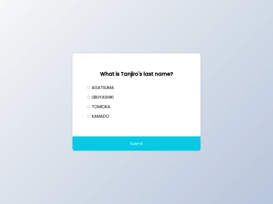 quiz screenshot