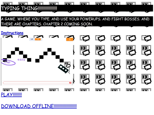 typingpage screenshot