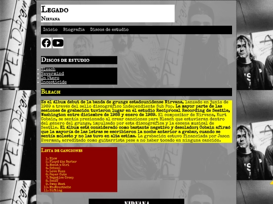 Discos de estudio screenshot