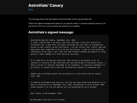 astrovials_canary screenshot