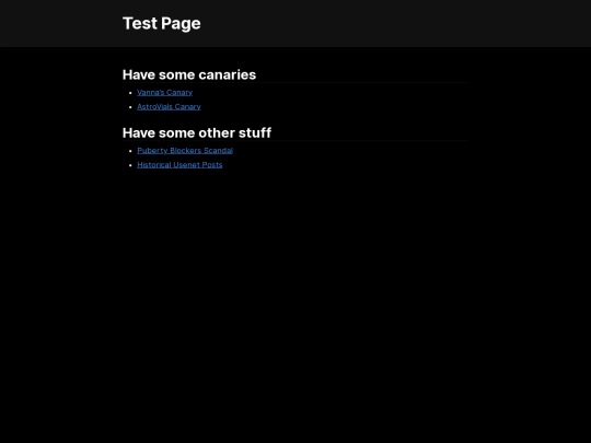 test screenshot