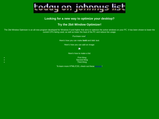index screenshot