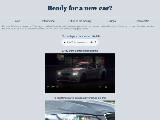 information screenshot