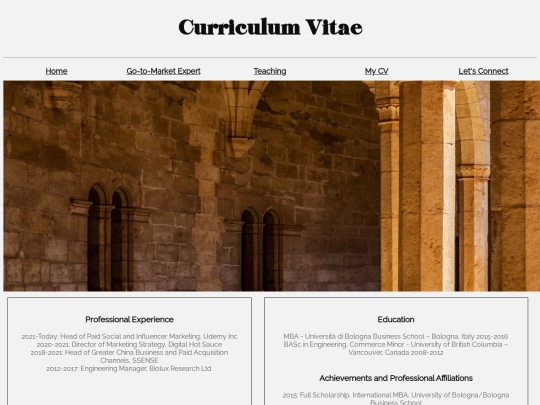 resume screenshot