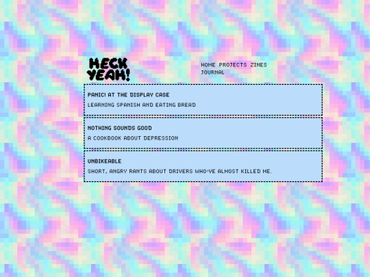zines screenshot