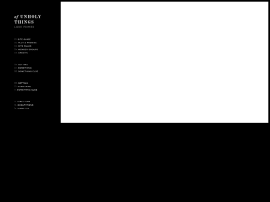 menu screenshot