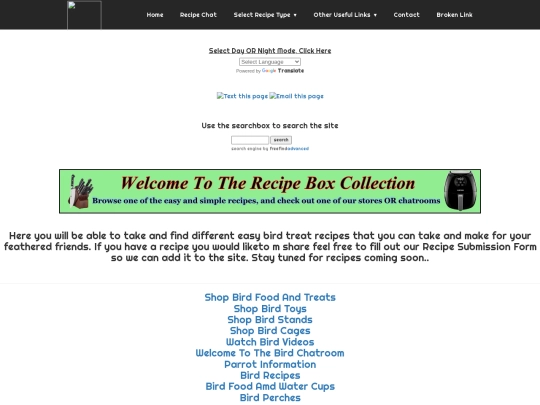 birdrecipes screenshot