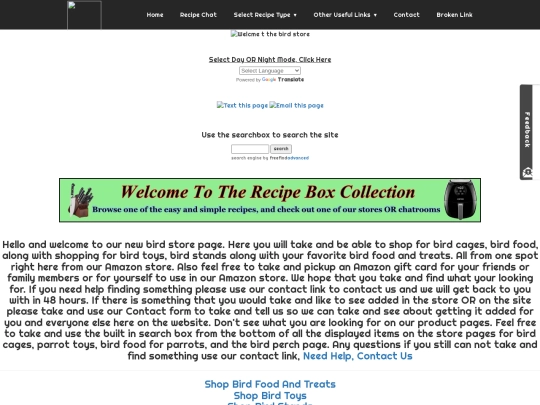 birdstore screenshot