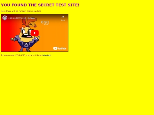 test screenshot