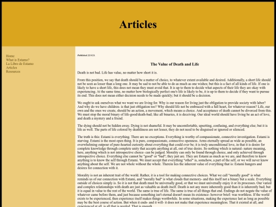 articles/valueofdeathandlife screenshot