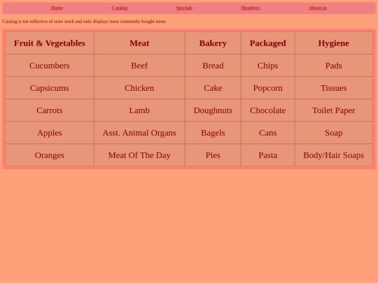 Canimart/Catalog screenshot