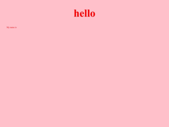 HTML test screenshot