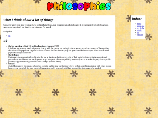 philosophies screenshot