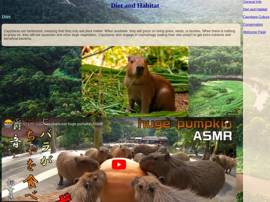 diet and habitat screenshot
