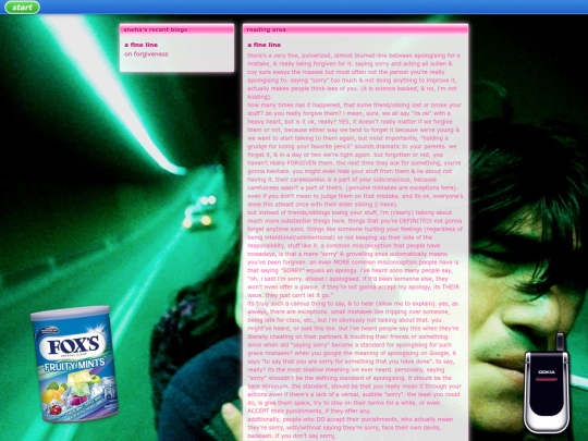 blogs/afineline screenshot