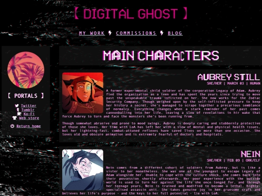 scumverse/litcharacters screenshot