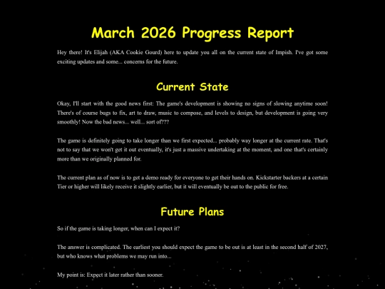 progress screenshot