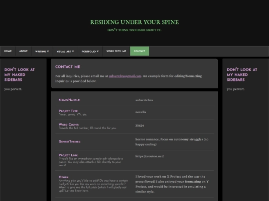 contact screenshot