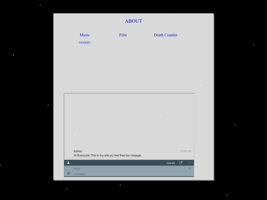 menu screenshot