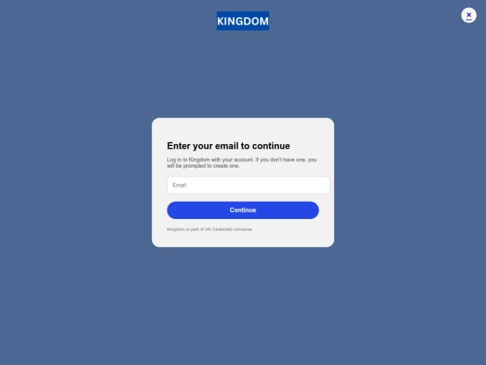 KINGDOM.com/login screenshot