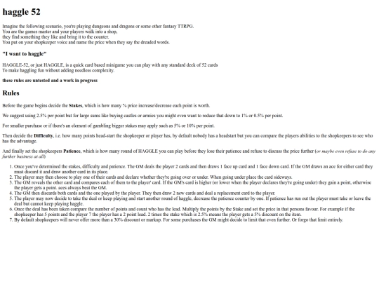 projects/haggle52 screenshot