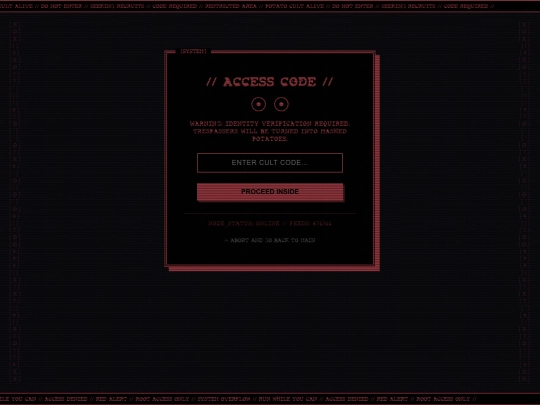 login screenshot