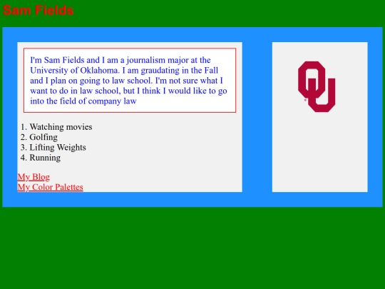 Exercises/Exercise screenshot