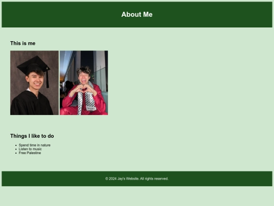 aboutme screenshot