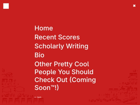 menu screenshot